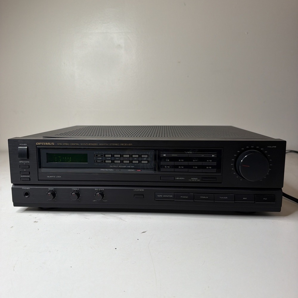 Optimus STA-2160 Digital Synthesizer AM/FM Stereo Receiver Tested